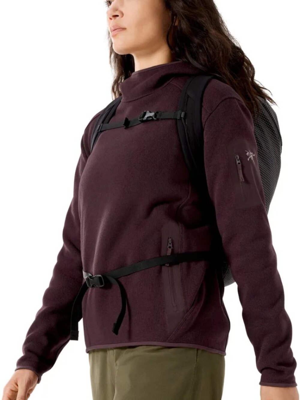 Arc'teryx Covert Pullover Hoody Fleece Lined Phantasm Heather